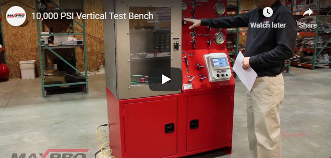 10,000 PSI Vertical Test Bench